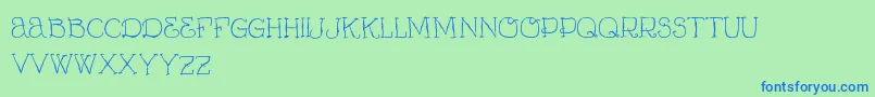 More about VtksCurumin Font VtksCurumin Font – Blue Fonts on Green Background