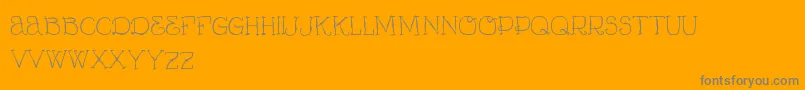 VtksCurumin Font – Gray Fonts on Orange Background