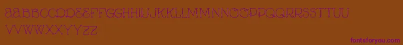 VtksCurumin Font – Purple Fonts on Brown Background