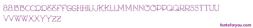 VtksCurumin Font – Purple Fonts on White Background