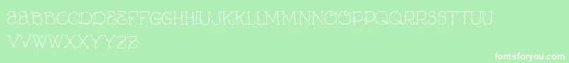 VtksCurumin Font – White Fonts on Green Background