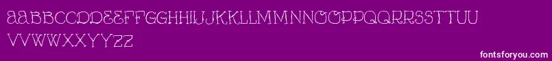 VtksCurumin Font – White Fonts on Purple Background