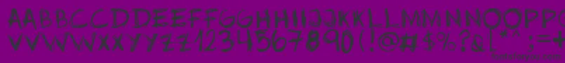 Jopea302 Font – Black Fonts on Purple Background