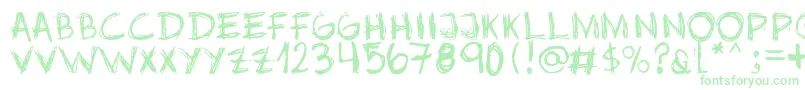 Jopea302 Font – Green Fonts on White Background