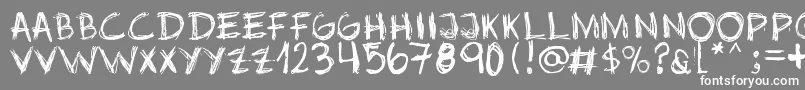 Шрифт Jopea302 – белые шрифты на сером фоне