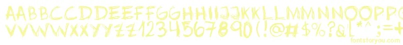 Jopea302 Font – Yellow Fonts on White Background