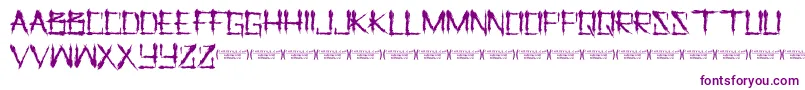 Шрифт LetusprayRegular – фиолетовые шрифты