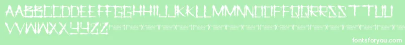 Police LetusprayRegular – polices blanches sur fond vert