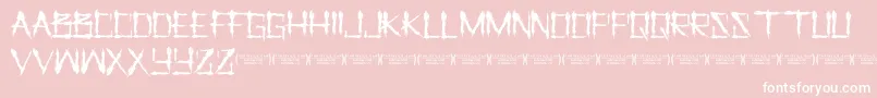 LetusprayRegular-Schriftart – Weiße Schriften auf rosa Hintergrund
