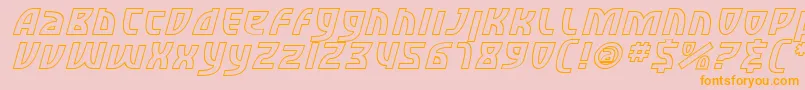 fuente SfRetroesqueOutlineItalic – Fuentes Naranjas Sobre Fondo Rosa
