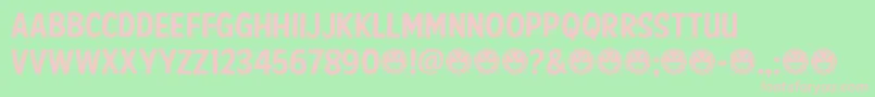 AmericanPurposeCasual01 Font – Pink Fonts on Green Background