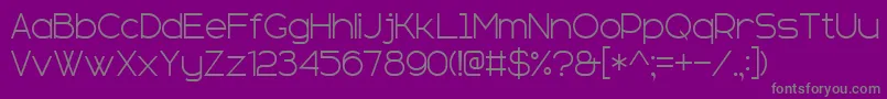 Czcionka SansSerifPlus7 – szare czcionki na fioletowym tle