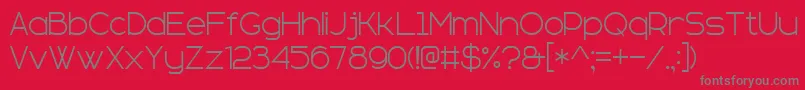SansSerifPlus7 Font – Gray Fonts on Red Background