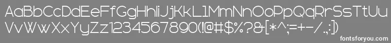 SansSerifPlus7 Font – White Fonts on Gray Background