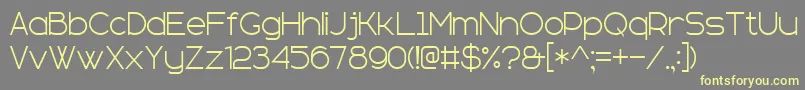 Weitere Informationen zur SansSerifPlus7-Schriftart SansSerifPlus7-Schriftart – Gelbe Schriften auf grauem Hintergrund