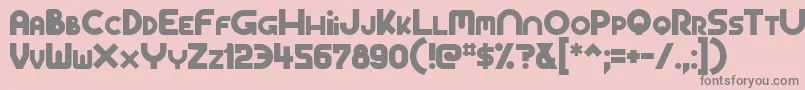 Gorgonzolla Font – Gray Fonts on Pink Background