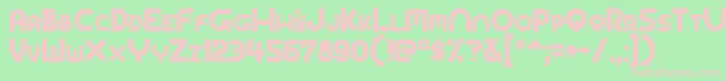Gorgonzolla Font – Pink Fonts on Green Background