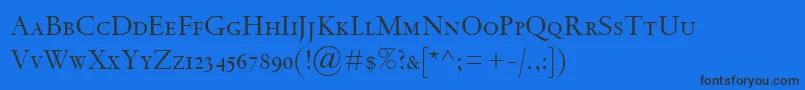 SpectrumMtSc Font – Black Fonts on Blue Background