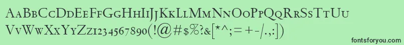 SpectrumMtSc-Schriftart – Schwarze Schriften auf grünem Hintergrund
