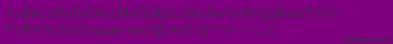 SpectrumMtSc Font – Black Fonts on Purple Background