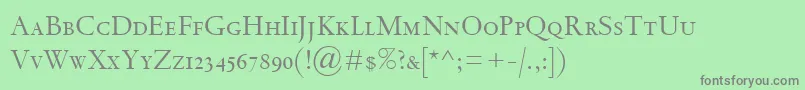 SpectrumMtSc Font – Gray Fonts on Green Background