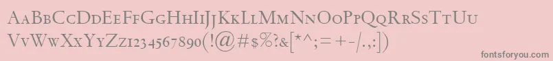 SpectrumMtSc Font – Gray Fonts on Pink Background