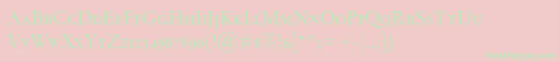 SpectrumMtSc Font – Green Fonts on Pink Background