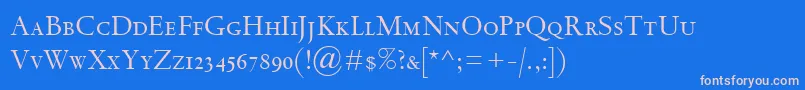 SpectrumMtSc Font – Pink Fonts on Blue Background