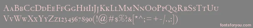 SpectrumMtSc Font – Pink Fonts on Gray Background
