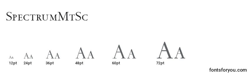 SpectrumMtSc Font Sizes