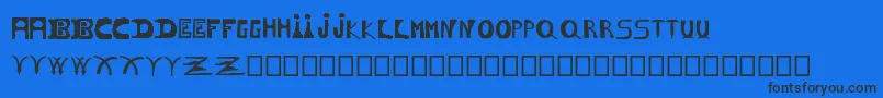 Esperanza Font – Black Fonts on Blue Background