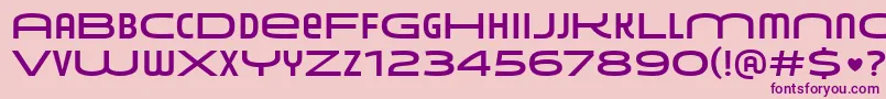 YouniononefyRegularXs Font – Purple Fonts on Pink Background