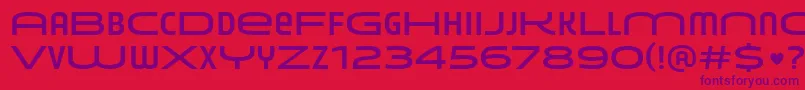 YouniononefyRegularXs Font – Purple Fonts on Red Background