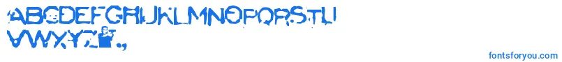 Badcargo Font – Blue Fonts on White Background