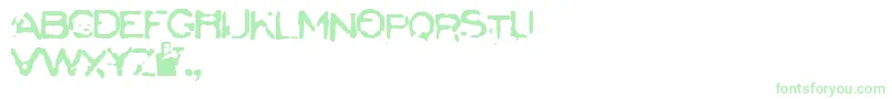 Badcargo Font – Green Fonts on White Background