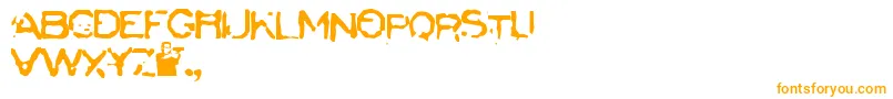 Badcargo Font – Orange Fonts on White Background