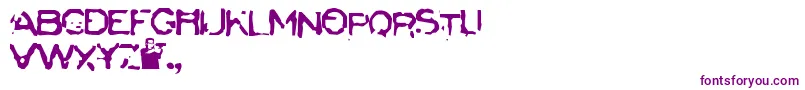 Badcargo Font – Purple Fonts on White Background
