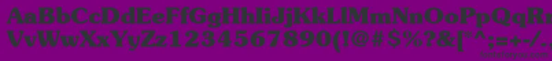 ItcSouvenirLtBold Font – Black Fonts on Purple Background