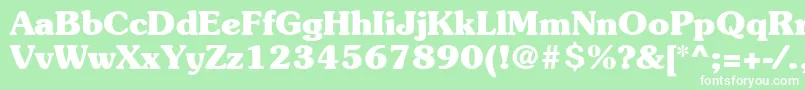 ItcSouvenirLtBold Font – White Fonts on Green Background