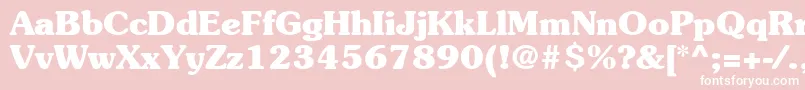 ItcSouvenirLtBold Font – White Fonts on Pink Background