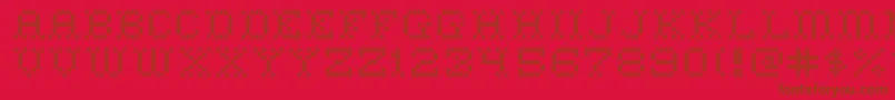 HomeSweetHome Font – Brown Fonts on Red Background
