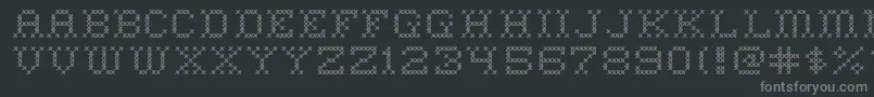 HomeSweetHome Font – Gray Fonts on Black Background