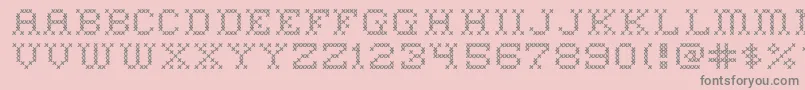 HomeSweetHome Font – Gray Fonts on Pink Background