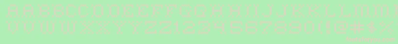 fuente HomeSweetHome – Fuentes Rosadas Sobre Fondo Verde