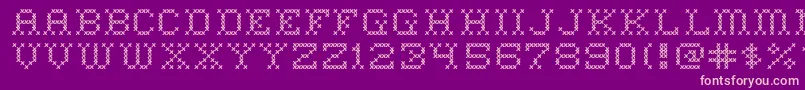 HomeSweetHome Font – Pink Fonts on Purple Background
