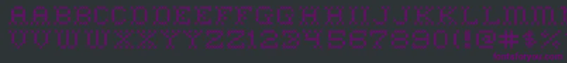 HomeSweetHome Font – Purple Fonts on Black Background