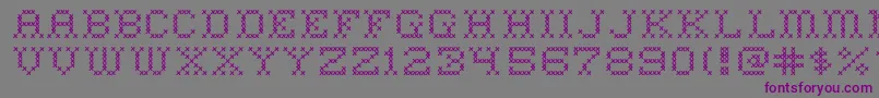 HomeSweetHome Font – Purple Fonts on Gray Background