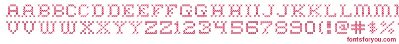 HomeSweetHome Font – Red Fonts on White Background