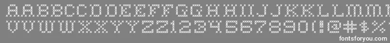 フォントHomeSweetHome – 灰色の背景に白い文字