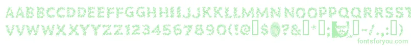 Popstarsfill Font – Green Fonts on White Background